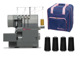 Singer Heavy Duty HD0405S Overlocker with Accessory Bundle - 4 x thread cones and Overlocker Bag - Delivery due week commencing 9th December