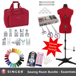 Singer Sewing Room Bundle - Sewing Machine, Mannequin and Accessories - 3 options to choose from