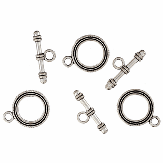 Trimits Silver Toggle & Clasp (Pack of 3)