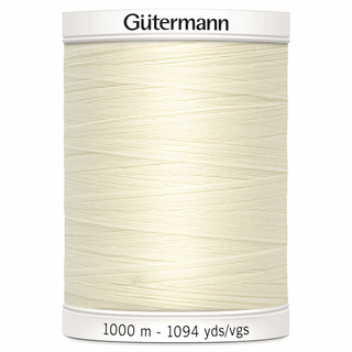 Gutermann Sew-All Thread 1000m - Ivory (#001)