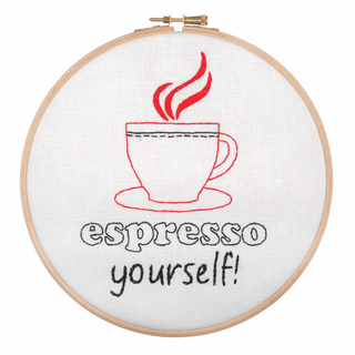 Anchor Embroidery Hoop Kit - Espresso Yourself!