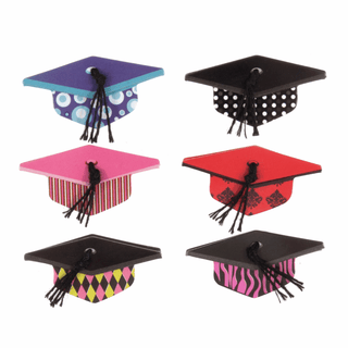 Trimits Craft Embellishments - Graduation Hats (Pack of 6)