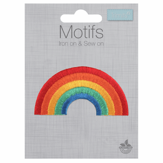 Trimits Iron-On/Sew On Motif Patch - Rainbow