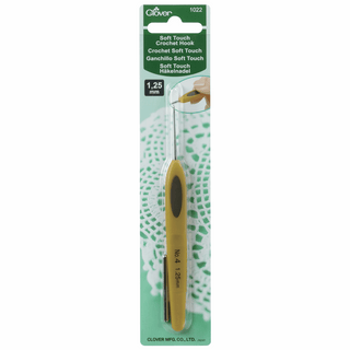 Clover Soft Touch Crochet Hook - 12.5cm x 1.25mm