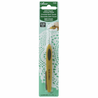 Clover Soft Touch Crochet Hook - 12.5cm x 0.60mm