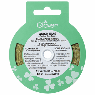 Clover Gold Quick Bias Tape - 6mm x 10m