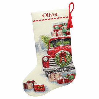 Counted Cross Stitch Stocking Kit - Santas Truck