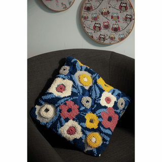 Trimits Punch Needle Cushion Kit - Modern Floral