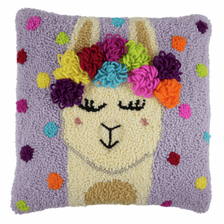 Trimits Punch Needle Cushion Kit - Festival Llama