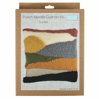 Trimits Punch Needle Cushion Kit - Sunset