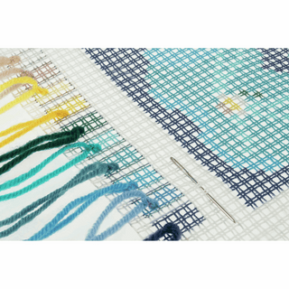 Trimits Cross Stitch Cushion Kit - Modern Floral