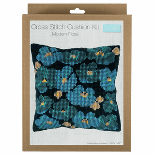 Trimits Cross Stitch Cushion Kit - Modern Floral