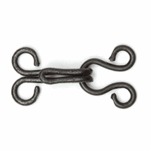 Hemline Black Hook & Eyes - Size 2 (14 Sets)