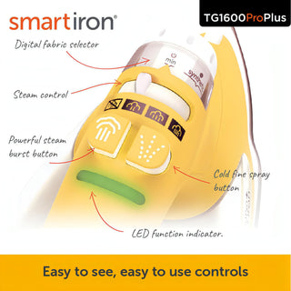 Oliso ProPlus Auto-lift Smart Iron TG1600 pro plus ** new model now with FREE MINI pressing board exclusive to the Outlet ** - For general ironing, plus features for quilters and sewists