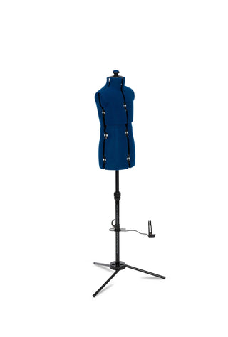 Adjustoform Junior Dressform (blue) - Adjustable dress form with metal stand (child sized 8 part body with 12 adjusters) Made in the UK