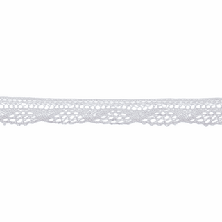 Bowtique White Cotton Lace - 5m x 12mm