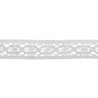 Bowtique White Cotton Lace - 5m x 12mm