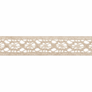 Bowtique Cream Cotton Lace - 5m x 12mm