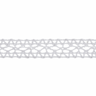 Bowtique White Cotton Lace - 5m x 14mm