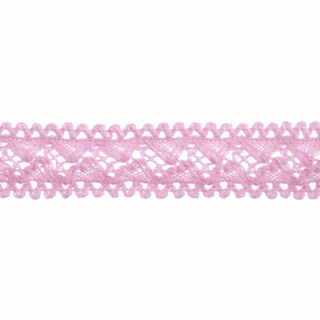 Bowtique Soft Pink Cotton Lace Trimming - 4m x 18mm