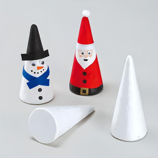 Polystyrene Cones - 20cm (3 Pack)