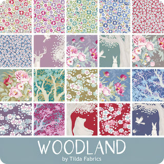 Tilda - Woodland Charm Pack - 12.5cm / 5in squares - 40 Pieces (20 designs) - Assorted * Limited Edition *